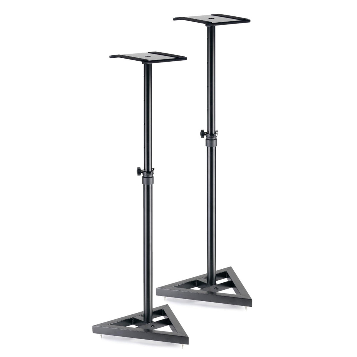 Pair of Stagg SMOS-10 height-adjustable steel studio monitor stands