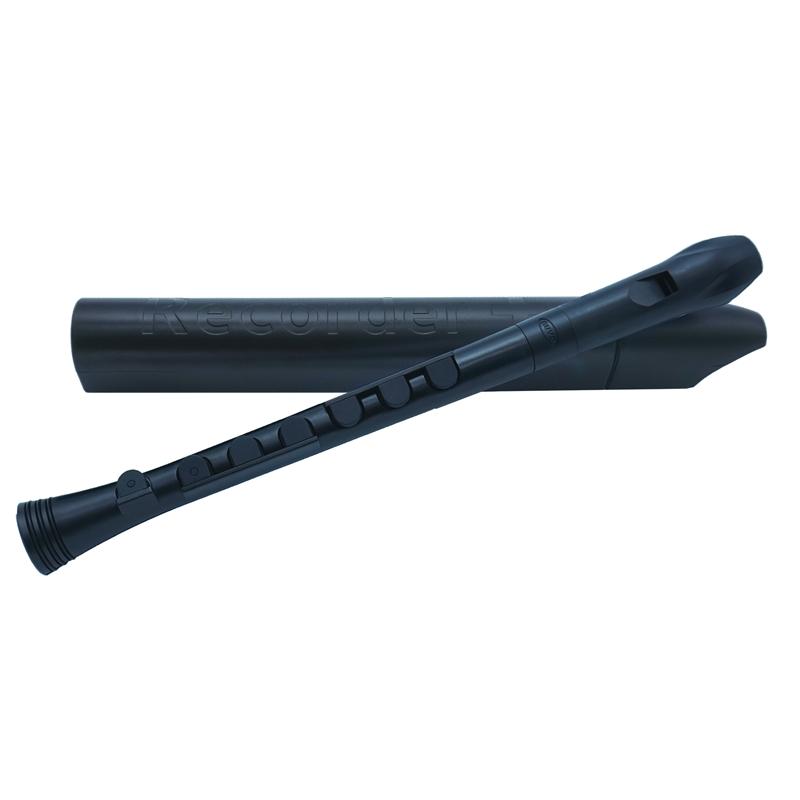 Nuvo Descant Recorder+ Black with Silver Recorders