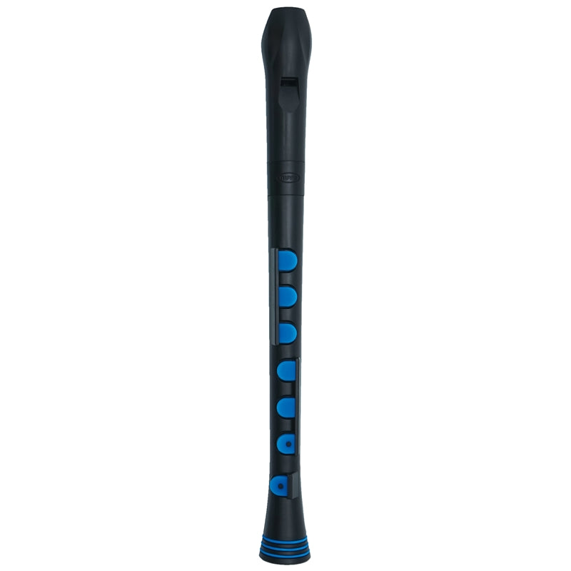 Nuvo Descant Recorder+ White with Blue Recorders#Colour_Black with Blue