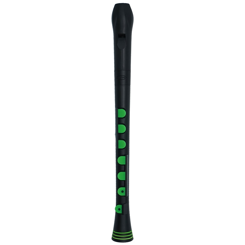 Nuvo Descant Recorder+ White with Pink Recorders#Colour_Black with Green