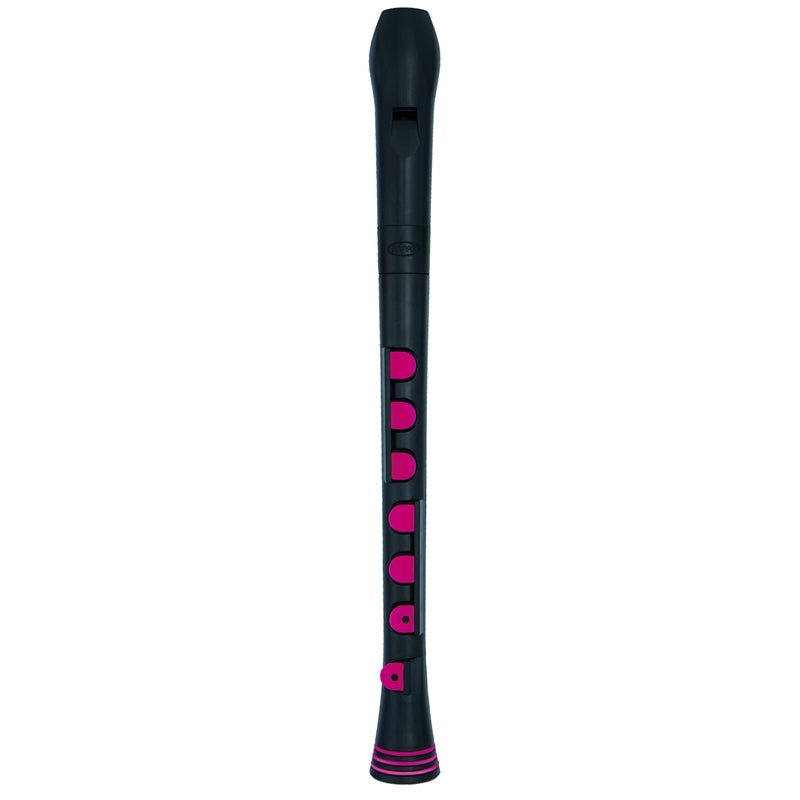 Nuvo Descant Recorder+ Recorders#Colour_Black with Pink