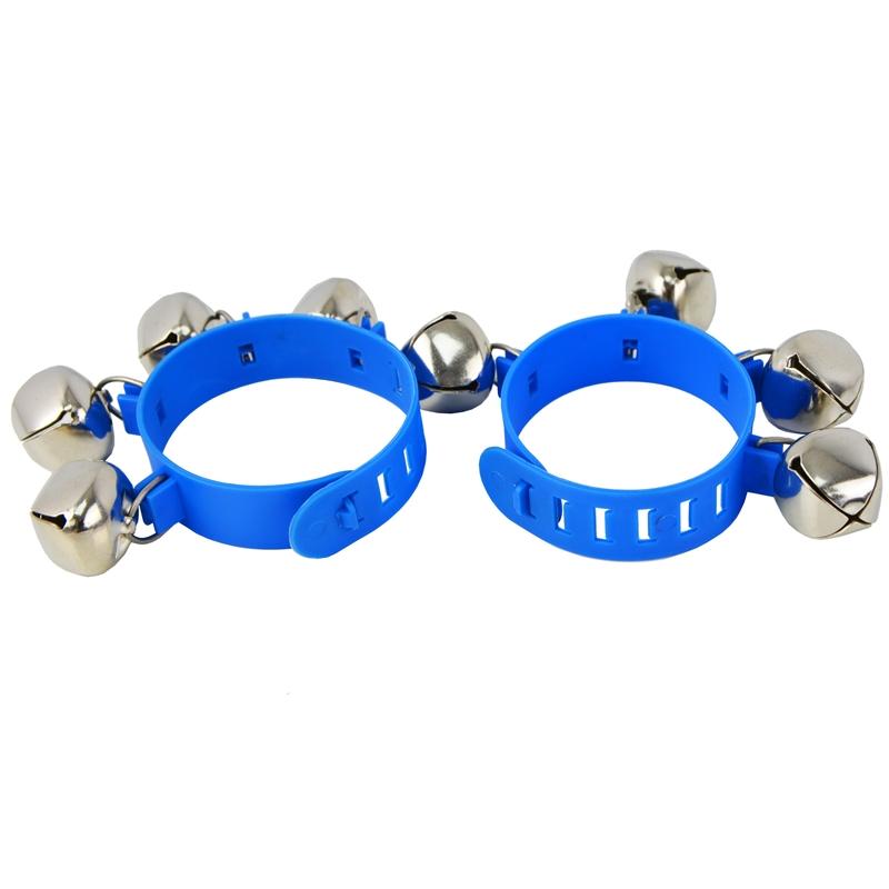 A-Star Plastic Wrist Bells Pair - Blue Bells and Jingles