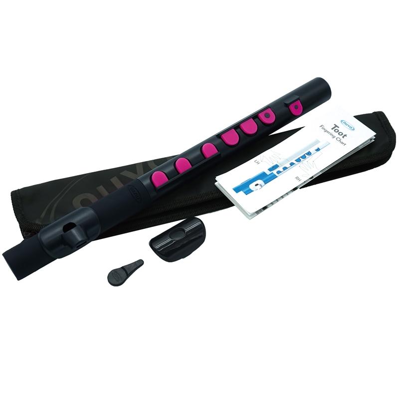 Nuvo TooT Nuvo Plastic Woodwind#Colour_Black with Pink