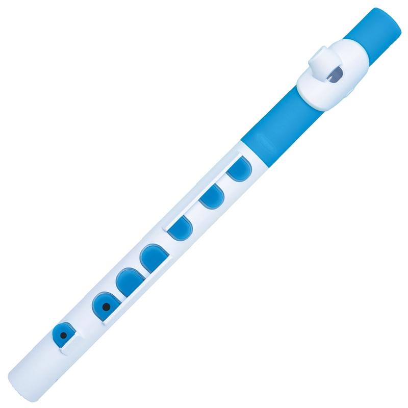 Nuvo TooT Nuvo Plastic Woodwind#Colour_White with Blue