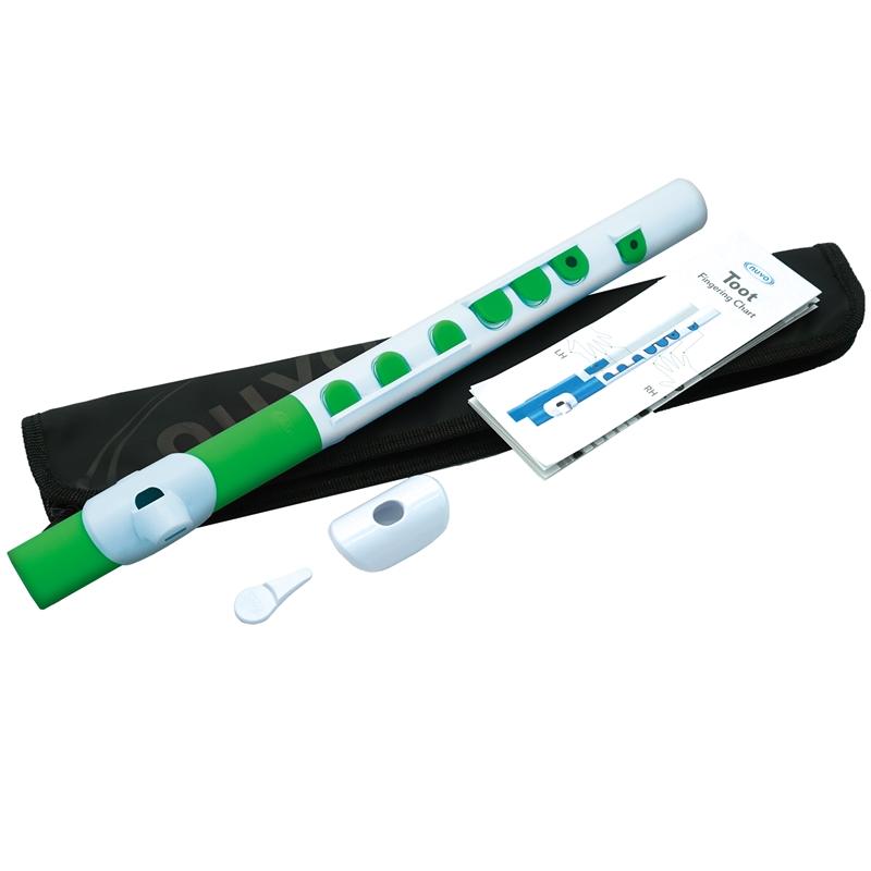 Nuvo TooT Nuvo Plastic Woodwind#Colour_White with Green