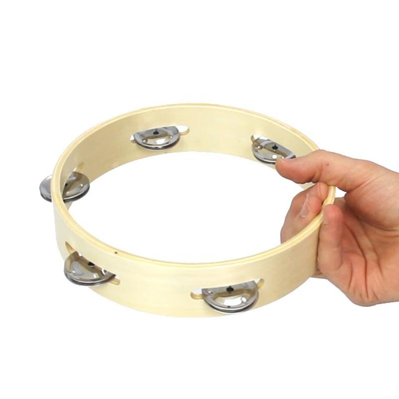 A-Star Pack of 10 Headless Tambourines - 8 inch Tambourines, Tambours and Drums