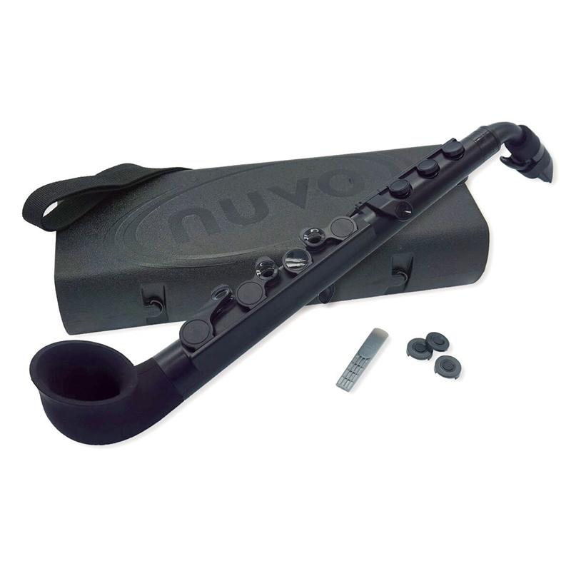 Nuvo jSax Black with Black Nuvo Plastic Woodwind#Colour_Black with Black