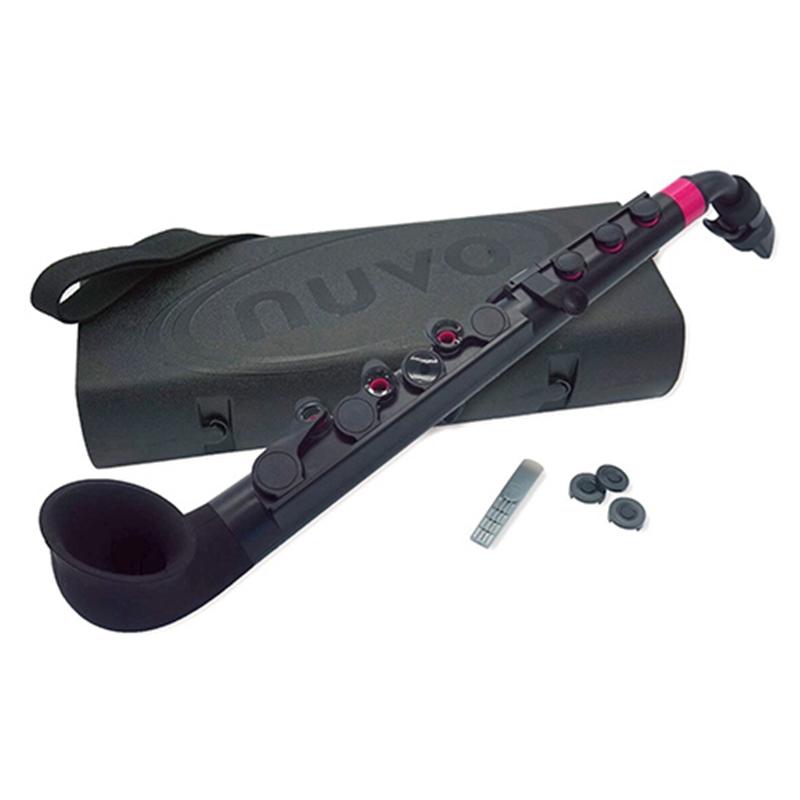 Nuvo jSax White with Pink Nuvo Plastic Woodwind#Colour_Black with Pink
