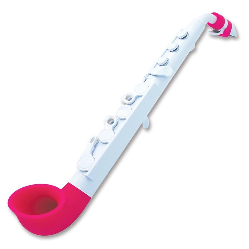 Nuvo jSax Nuvo Plastic Woodwind#Colour_White with Pink