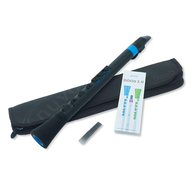 Nuvo DooD Black with Blue Nuvo Plastic Woodwind#Colour_Black with Blue