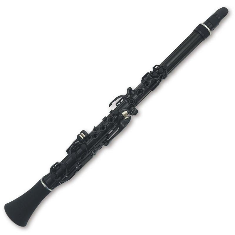 Nuvo Clarineo White with Blue Clarinets#Colour_Black with Silver