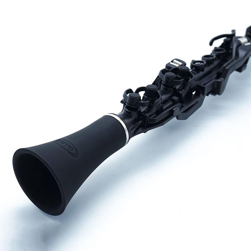 Nuvo Clarineo White with Green Clarinets#Colour_Black with Silver