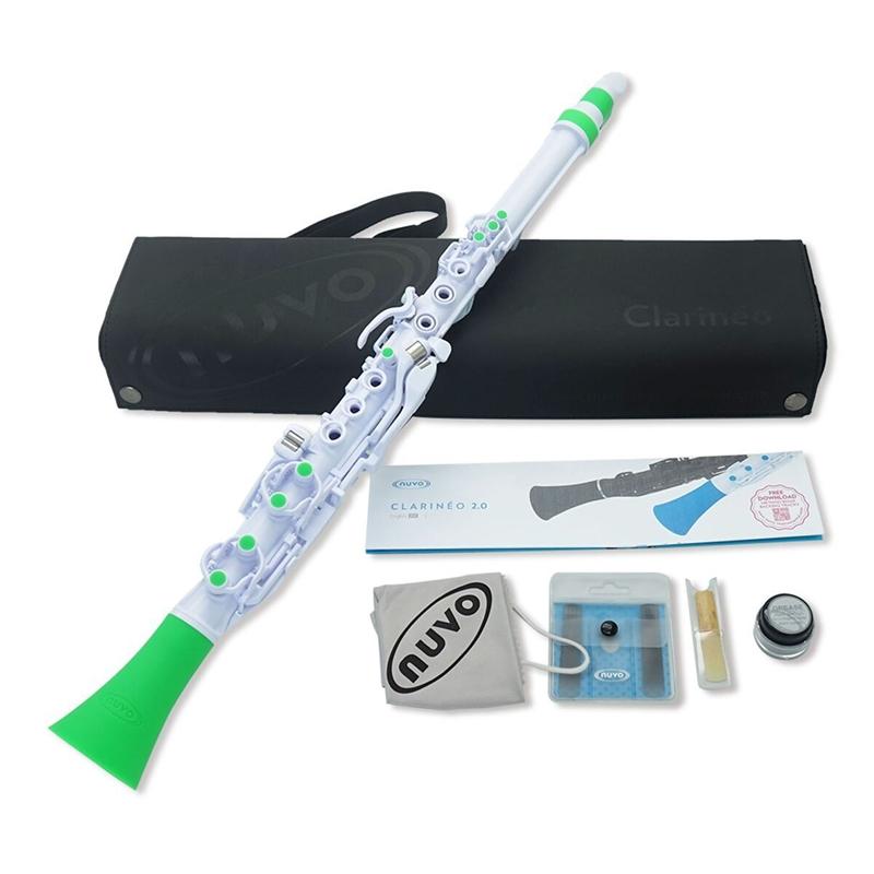 Nuvo Clarineo Clarinets#Colour_White with Green