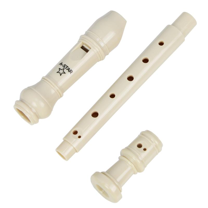 A-Star Descant Plastic Beige Recorder Pack Recorders