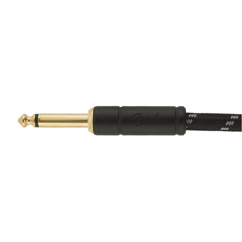Fender Deluxe Series Instrument Cable 3m Black Tweed Guitars & Folk - Other Accessories