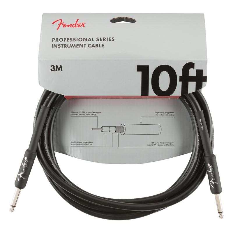 Fender 10ft Straight Jack to Jack Instrument Cable Guitars & Folk - Other Accessories