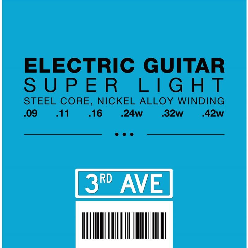 3rd Avenue Super Light Electric Guitar Strings Guitars & Folk - String Sets