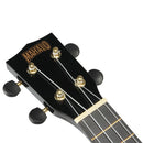 Mahalo 2511 Rainbow Soprano Ukulele Black Ukuleles