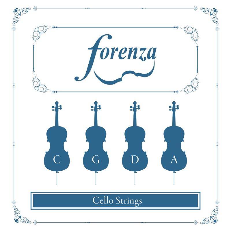 Forenza Cello Strings Set 4/4 to 3/4 Stringed Instruments - String Sets