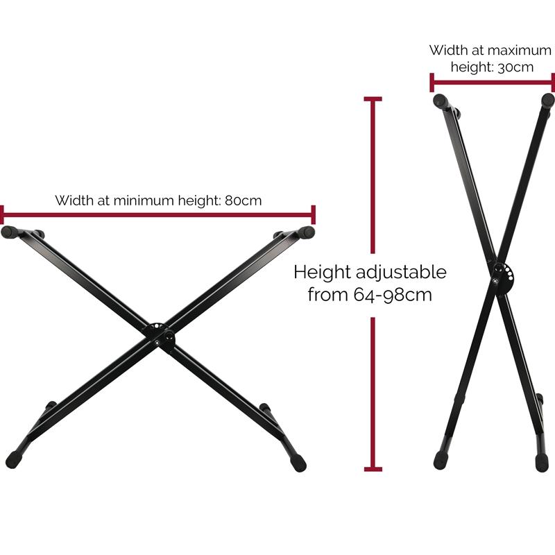 Axus Double Braced Heavy Duty Keyboard Stand Keyboards & Pianos - Accessories