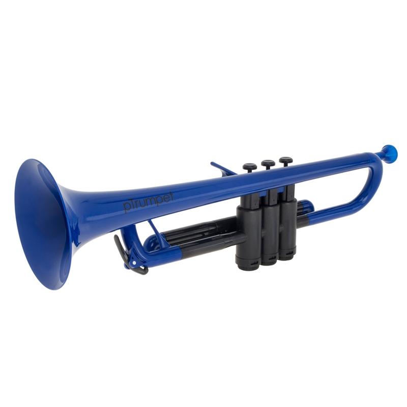pTrumpet Plastic Trumpet Blue Cornets and Trumpets
