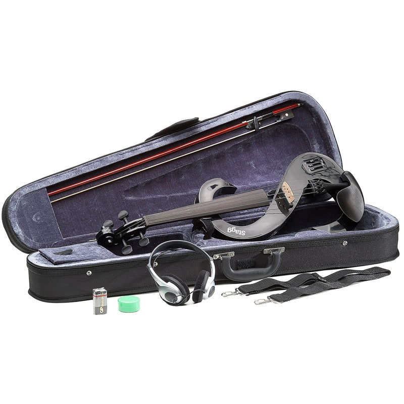Stagg EVN Electric Violin Outfit Violins#Colour_Metallic Black