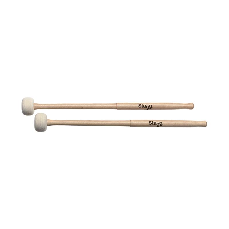 Timpani Mallets - 38mm Round Felt Head Beaters, Mallets and Sticks