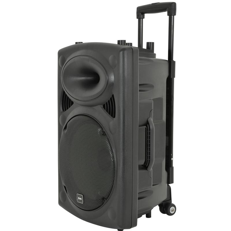 QTX QR12 PA System With Two Wireless Microphones PA Systems and Speakers