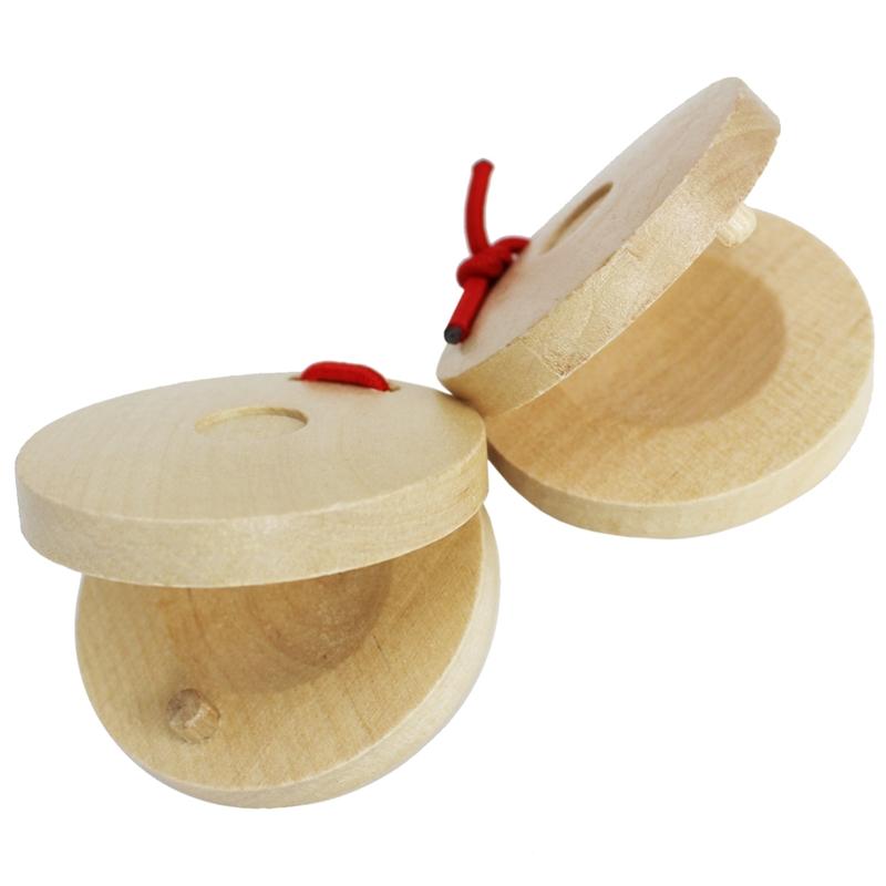 A-Star Wooden Finger Castanets - Pair Claves, Castanets and Woodblocks