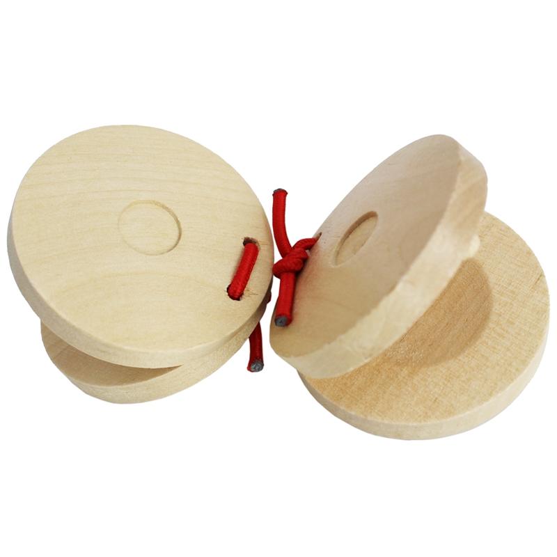 A-Star Wooden Finger Castanets - Pair Claves, Castanets and Woodblocks