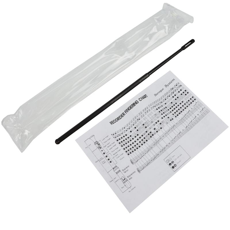 A-Star Descant Plastic Recorder - Brown & White Recorders