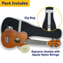 A-Star Ukulele Starter Pack Black Ukuleles