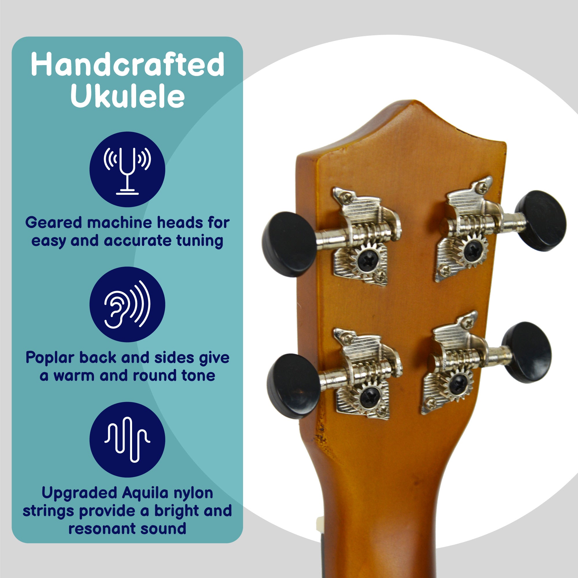 A-Star Soprano Ukulele With Bag Ukuleles#Colour_Natural