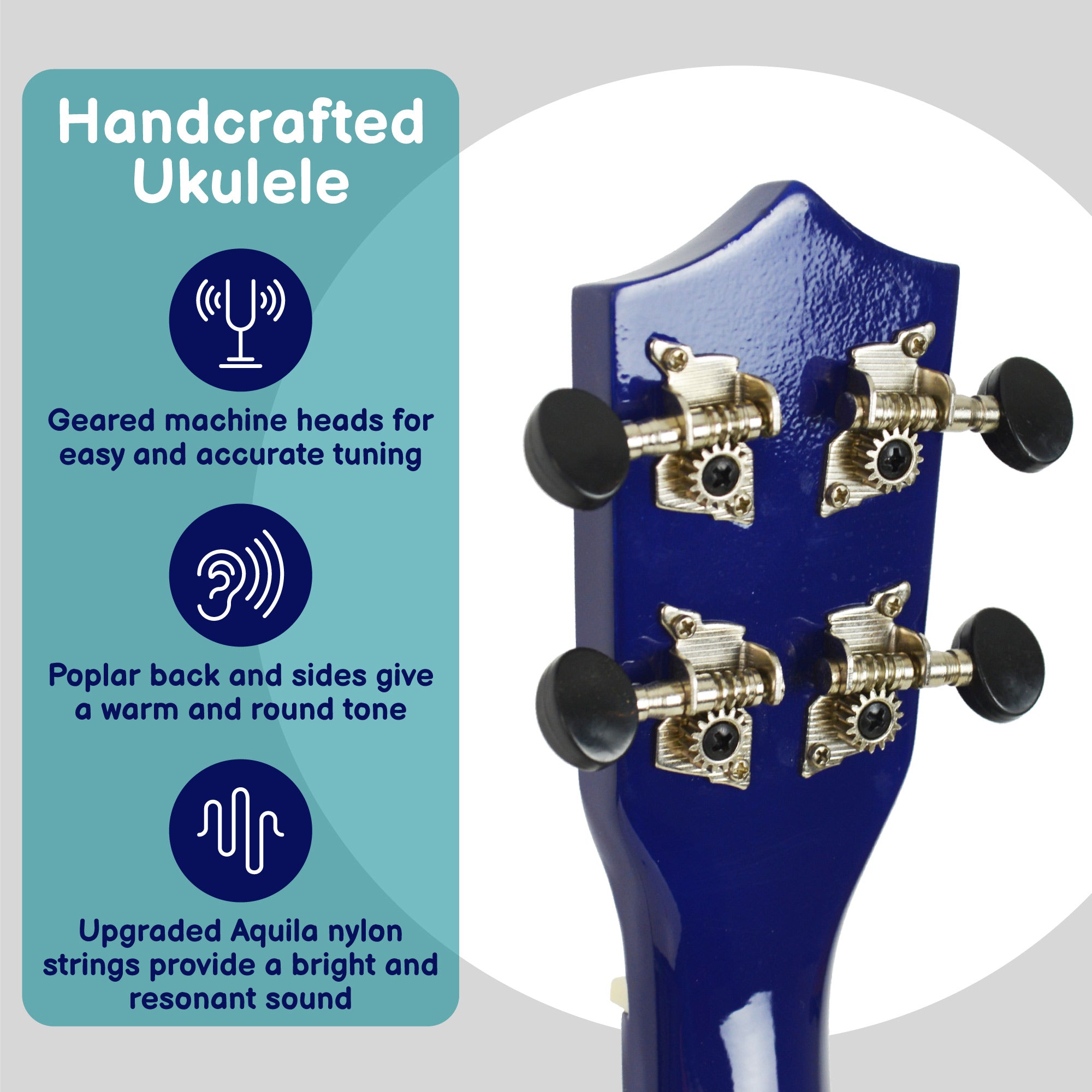 A-Star Soprano Ukulele With Bag Ukuleles#Colour_Blue