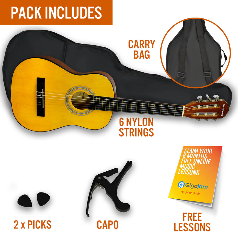 Rocket 1/2 Size Classical Guitar Starter Pack Classical Guitars