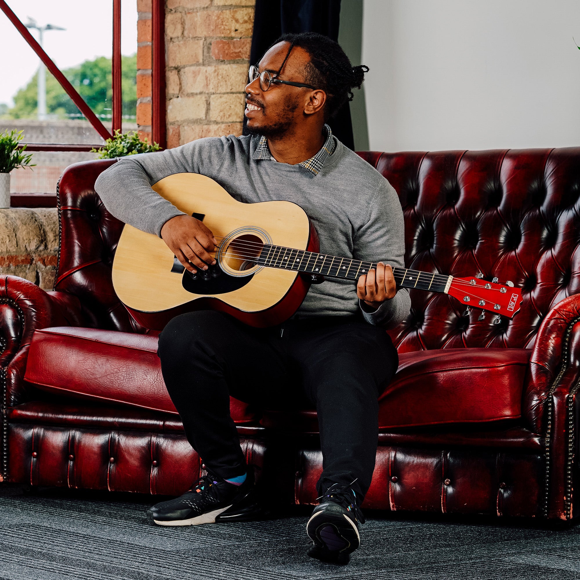 3rd Avenue Full Size Acoustic Guitar Pack Natural Acoustic Guitars#Colour_Natural