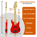 3rd Avenue Junior Electric Guitar Pack Red Electric Guitars