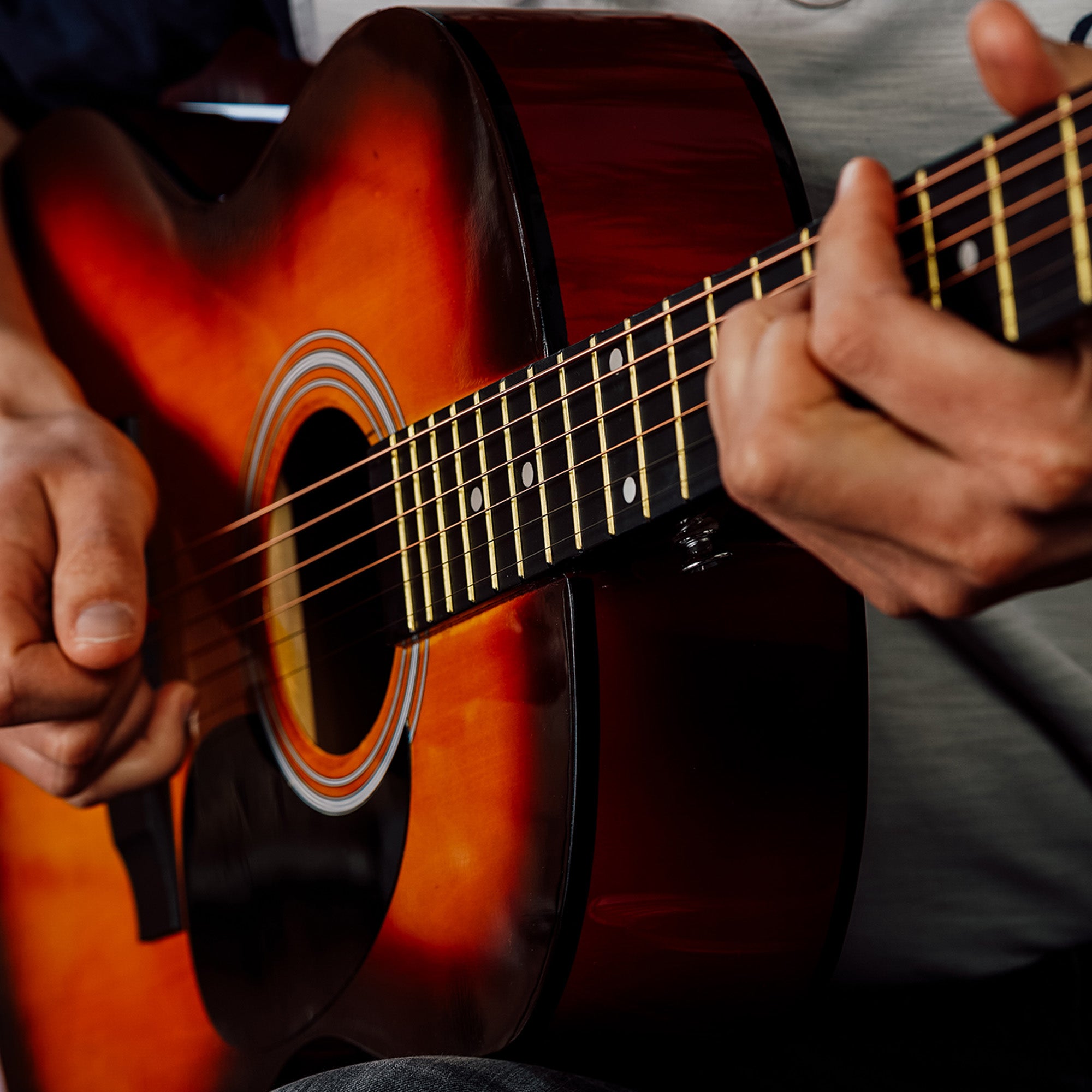 3rd Avenue Full Size Acoustic Guitar Pack Sunburst Acoustic Guitars#Colour_Sunburst