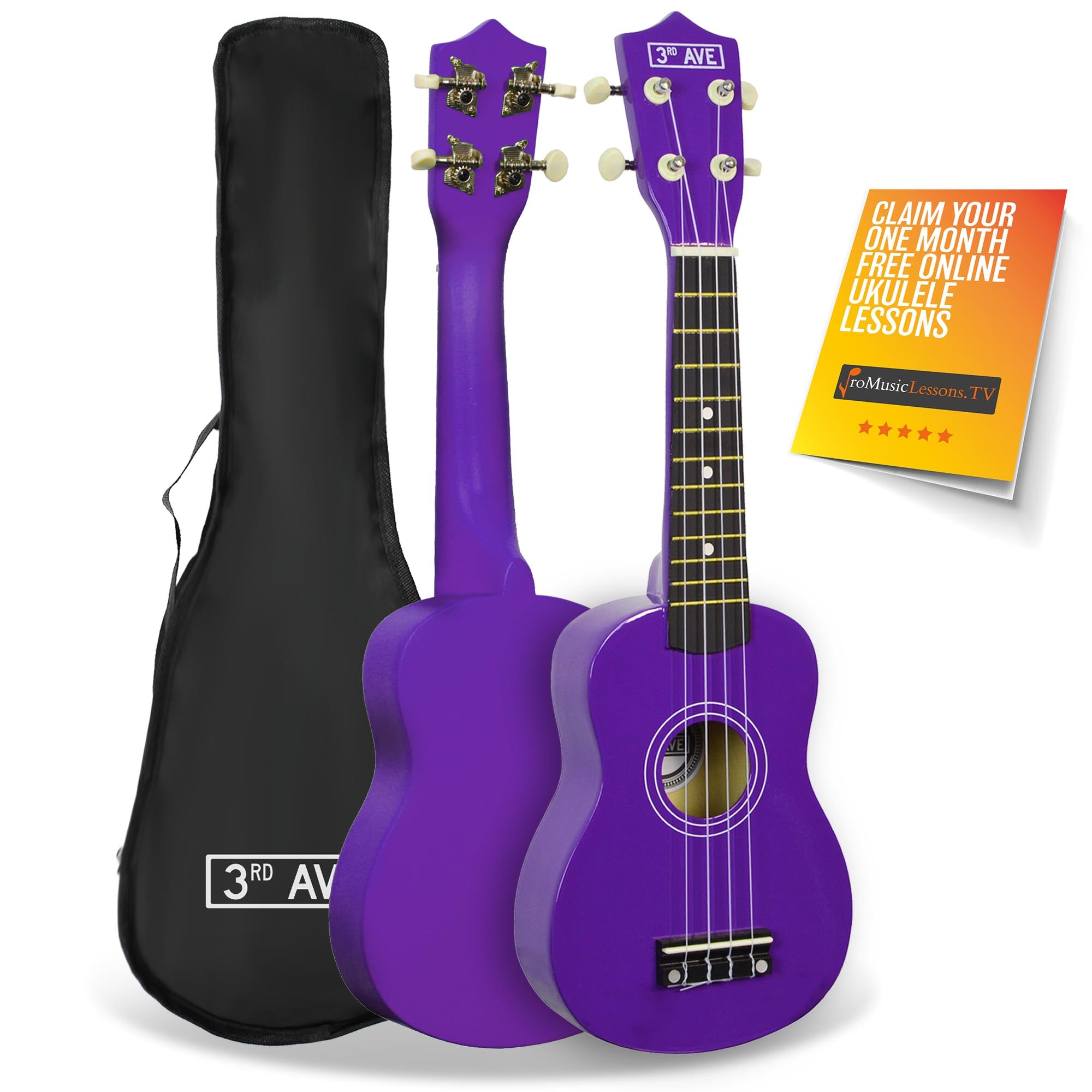 3rd Avenue Soprano Ukulele Ukuleles#Colour_Purple