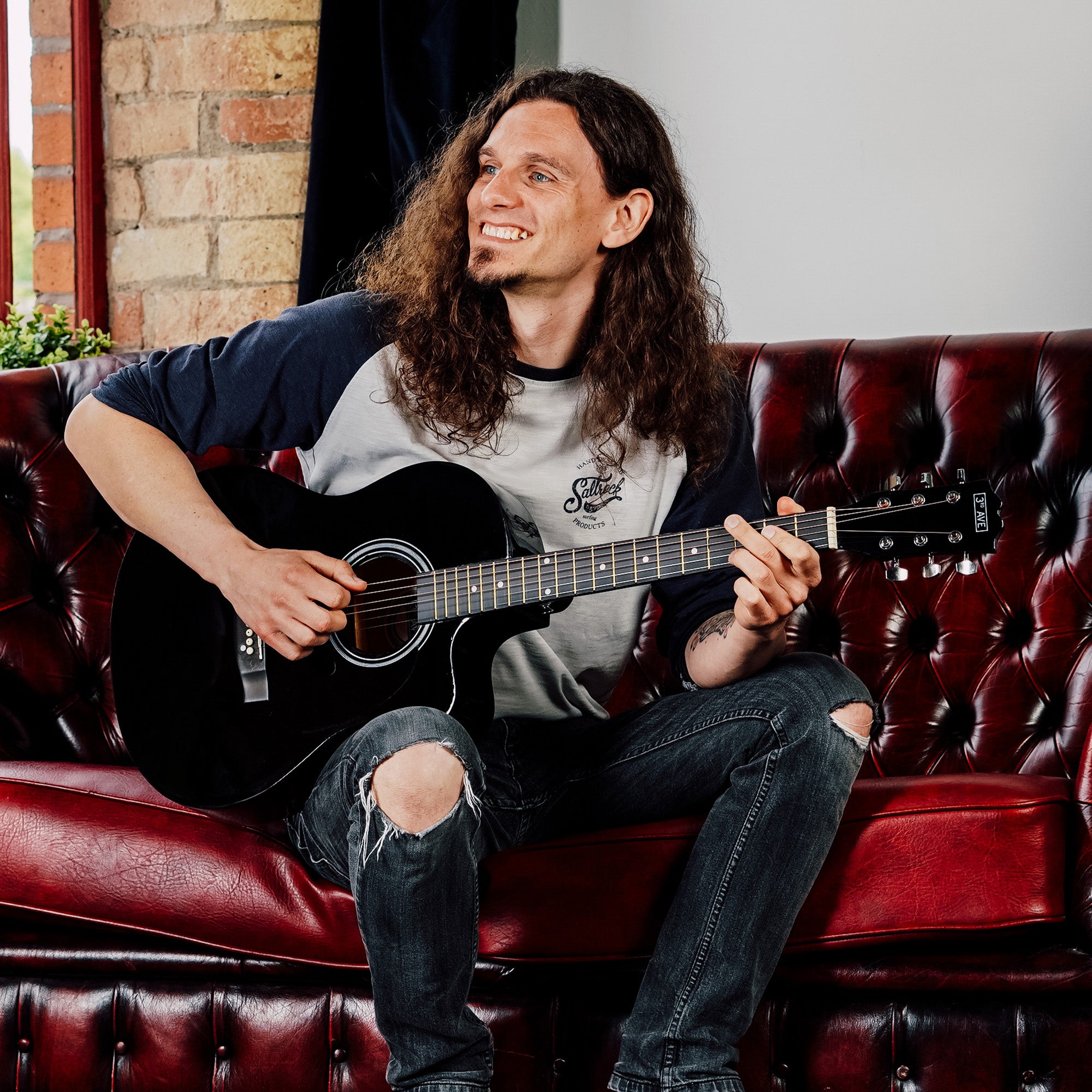 3rd Avenue Full Size Cutaway Acoustic Guitar Pack Black Acoustic Guitars#Colour_Black