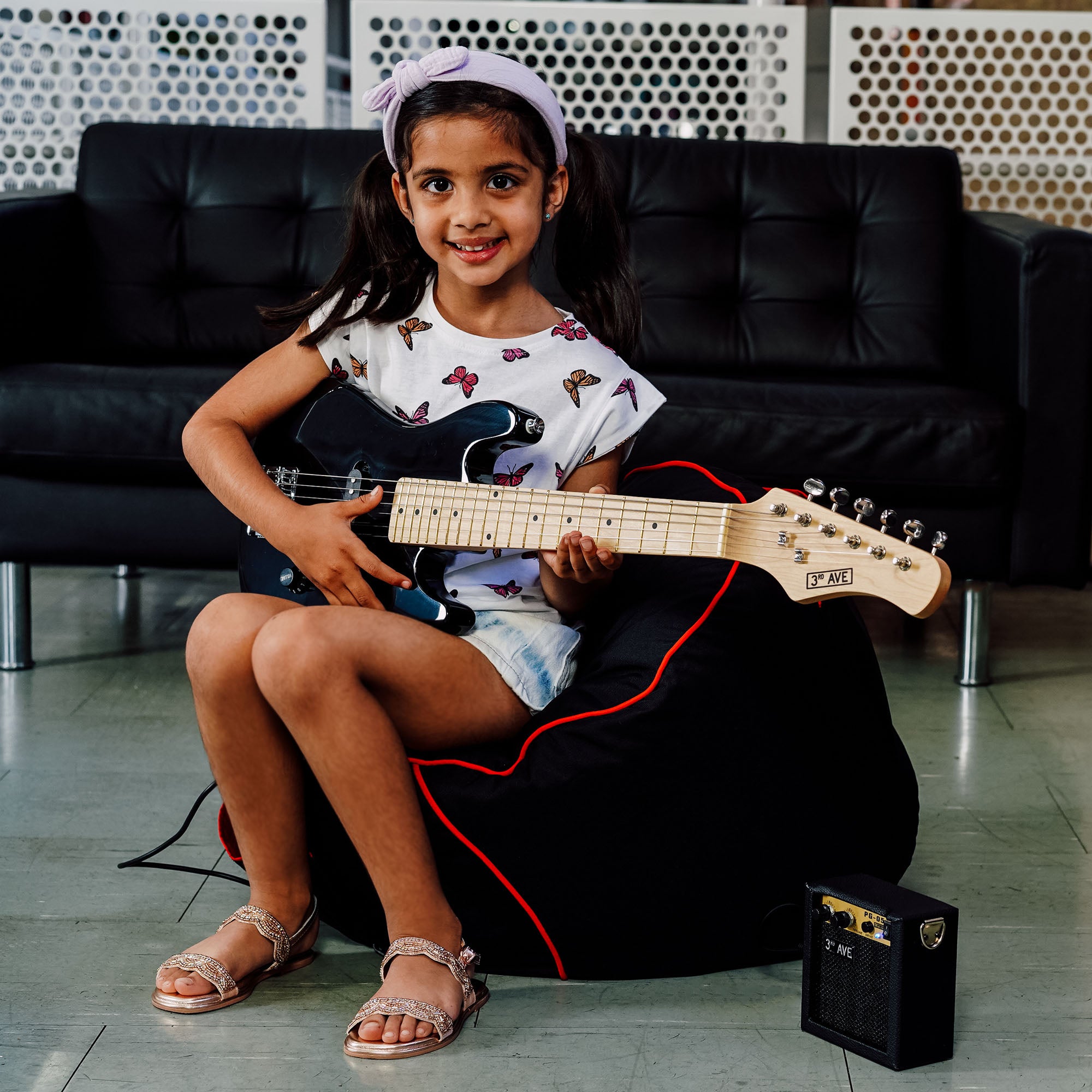 3rd Avenue Junior Electric Guitar Pack Electric Guitars#Colour_Black