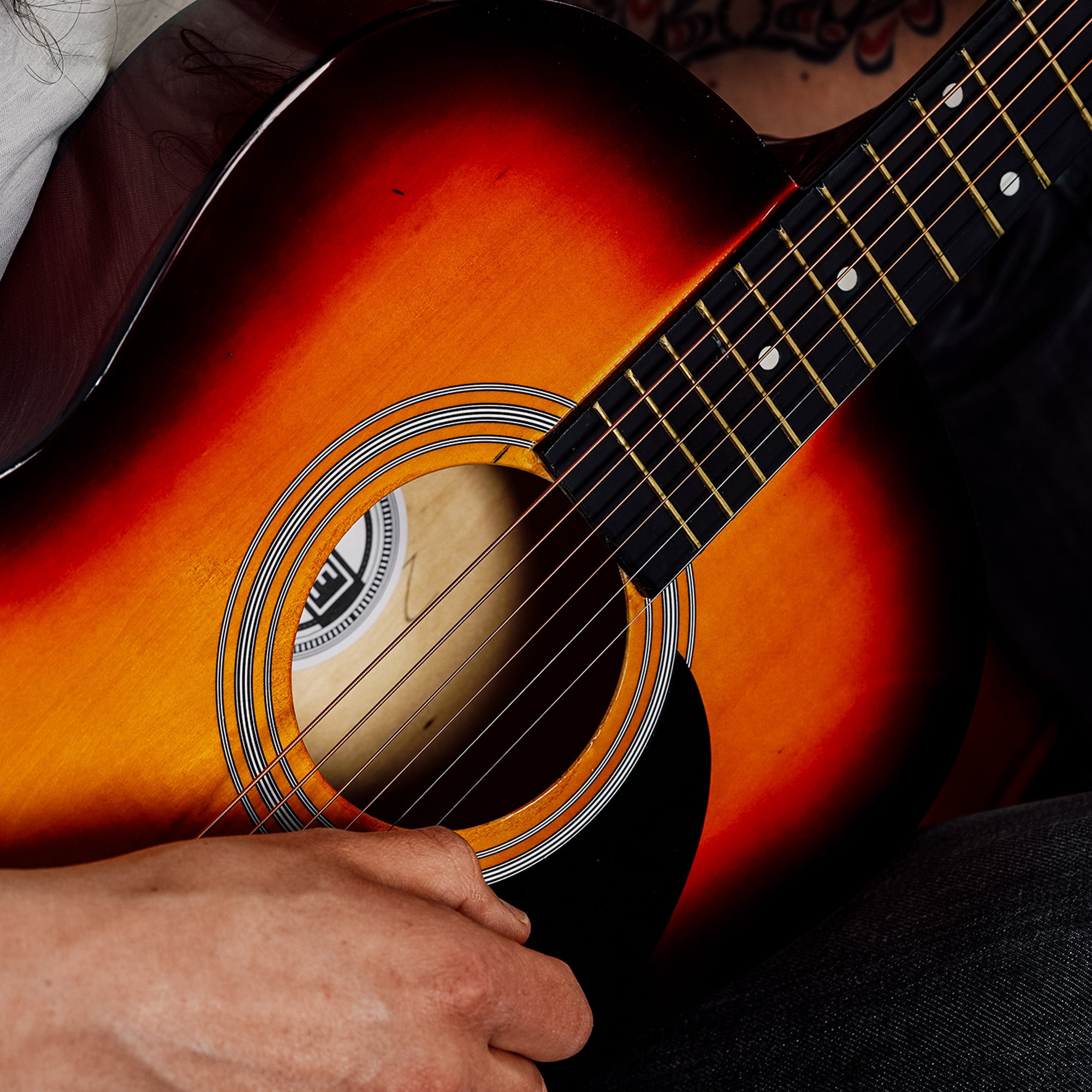 3rd Avenue Full Size Acoustic Guitar Premium Pack Sunburst Acoustic Guitars#Colour_Sunburst