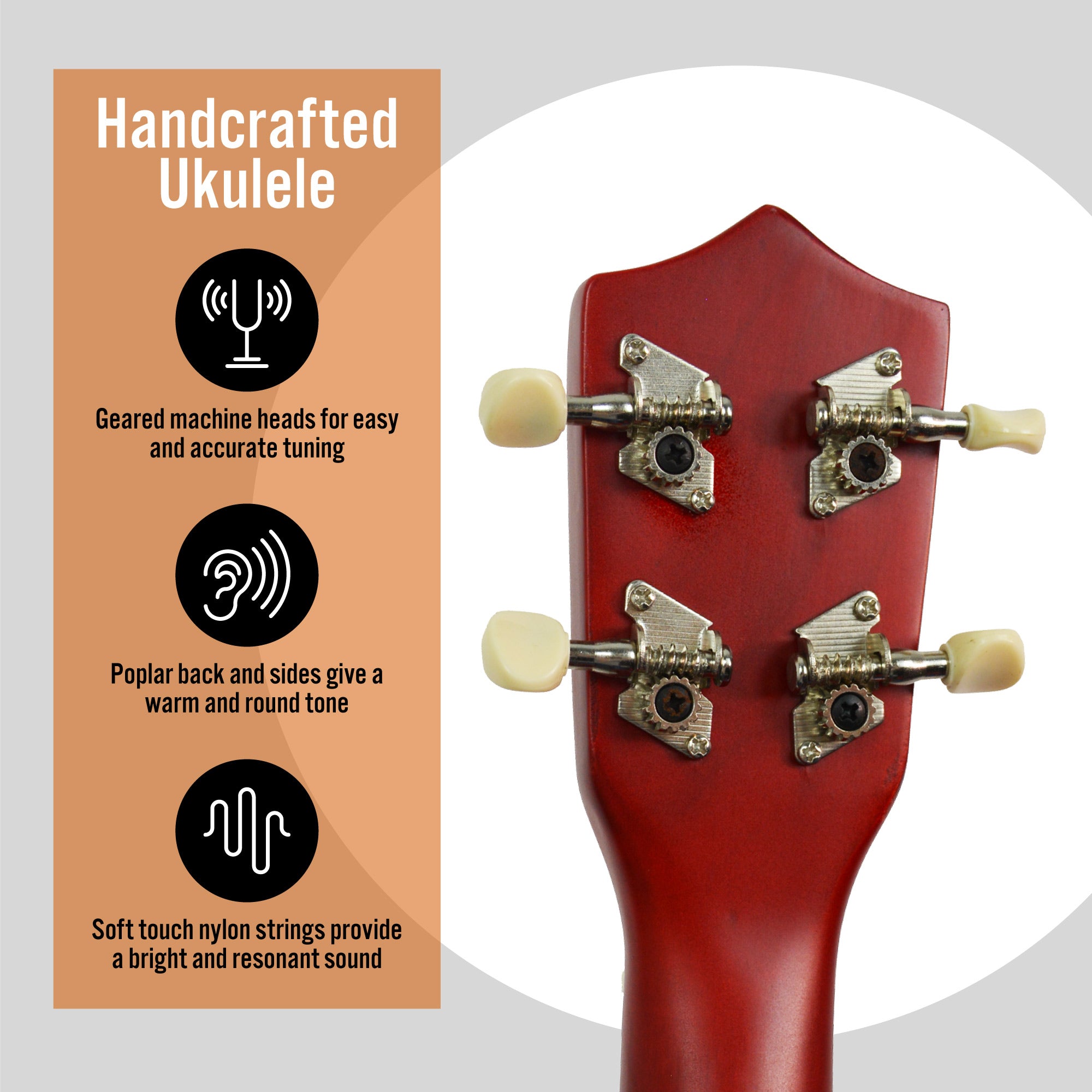 3rd Avenue Soprano Ukulele Natural Ukuleles#Colour_Natural