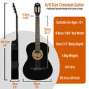 3rd Avenue Full Size Classical Guitar Pack Black Classical Guitars