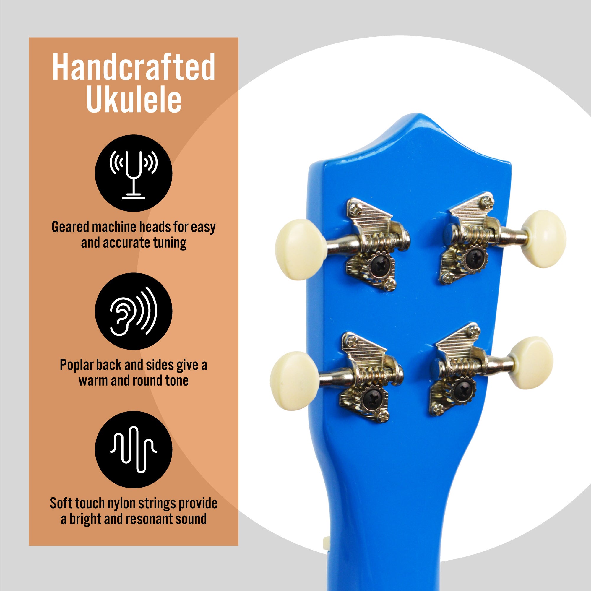 3rd Avenue Soprano Ukulele Ukuleles#Colour_Blue
