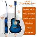 3rd Avenue Full Size Cutaway Electro Acoustic Guitar Pack Natural Acoustic Guitars