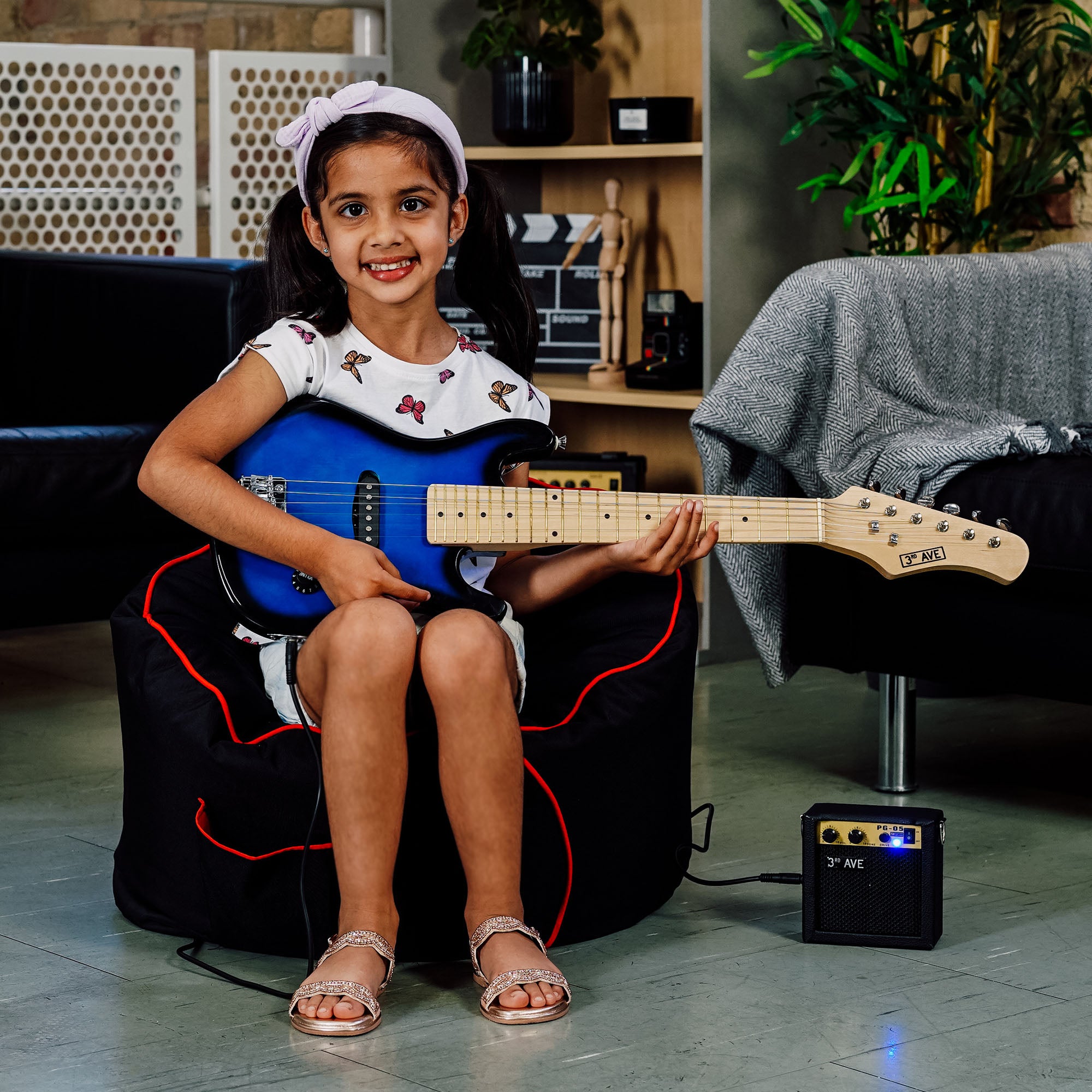 3rd Avenue Junior Electric Guitar Pack Electric Guitars#Colour_Blueburst