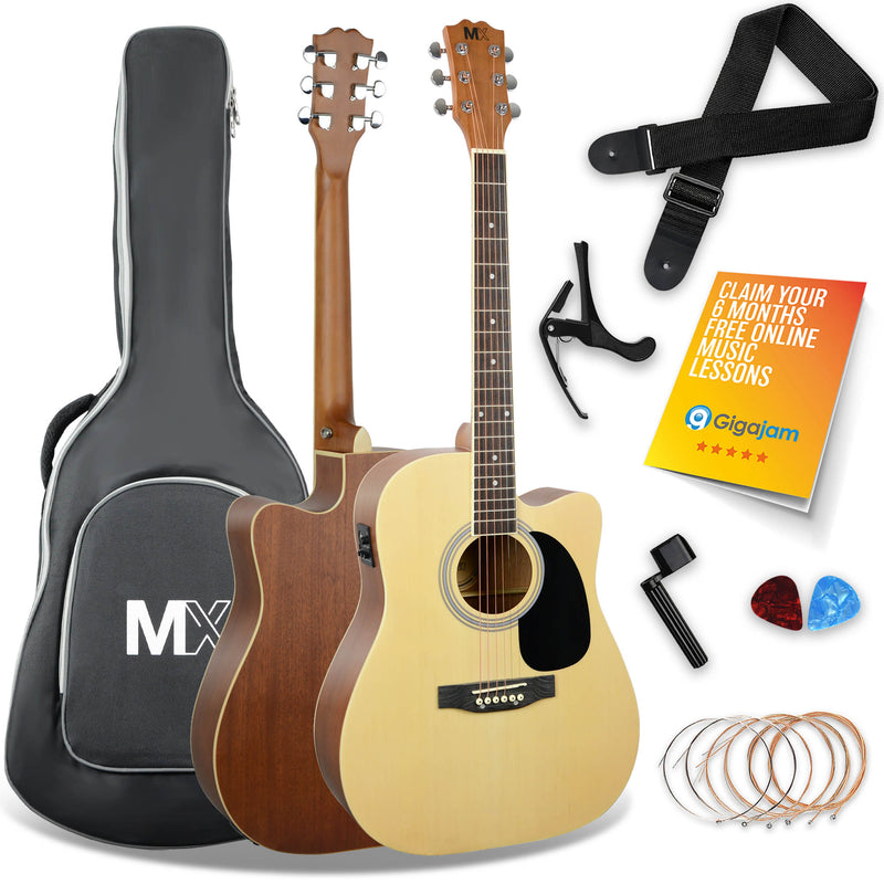 MX Cutaway Electro Acoustic Guitar Pack