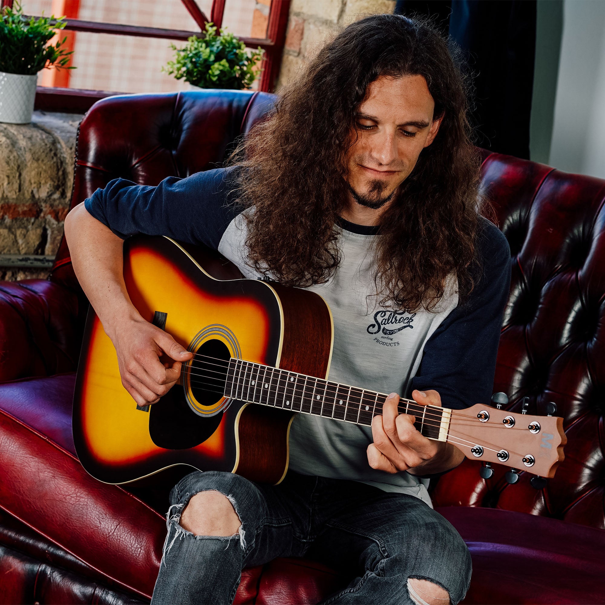 MX Cutaway Electro Acoustic Guitar Pack#Colour_Sunburst