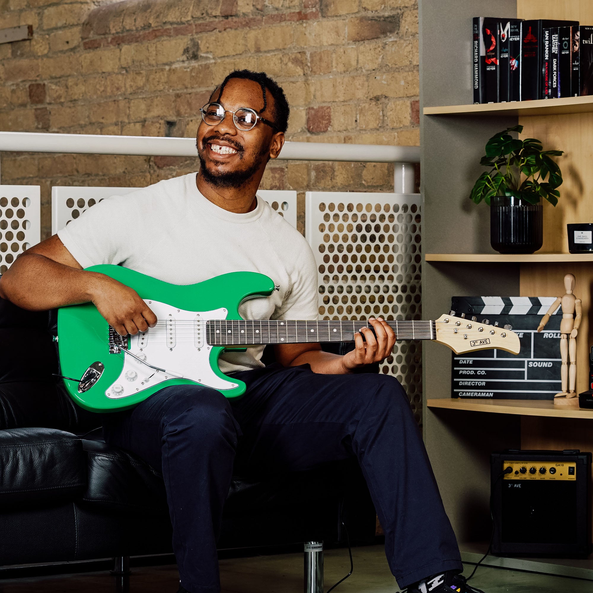 3rd Avenue Full Size Electric Pack Electric Guitars#Colour_Green